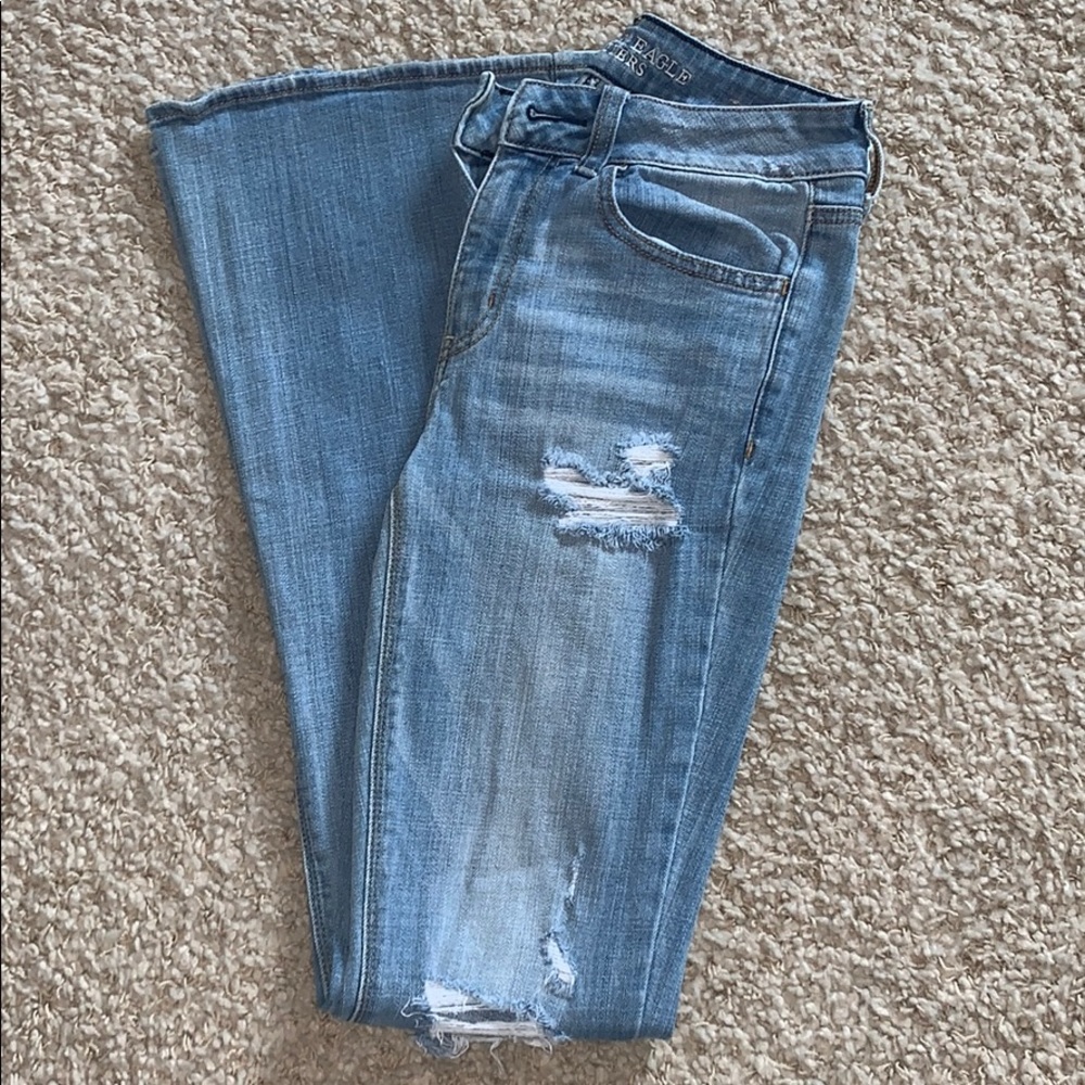 American Eagle Light Wash Bootcut Jeans